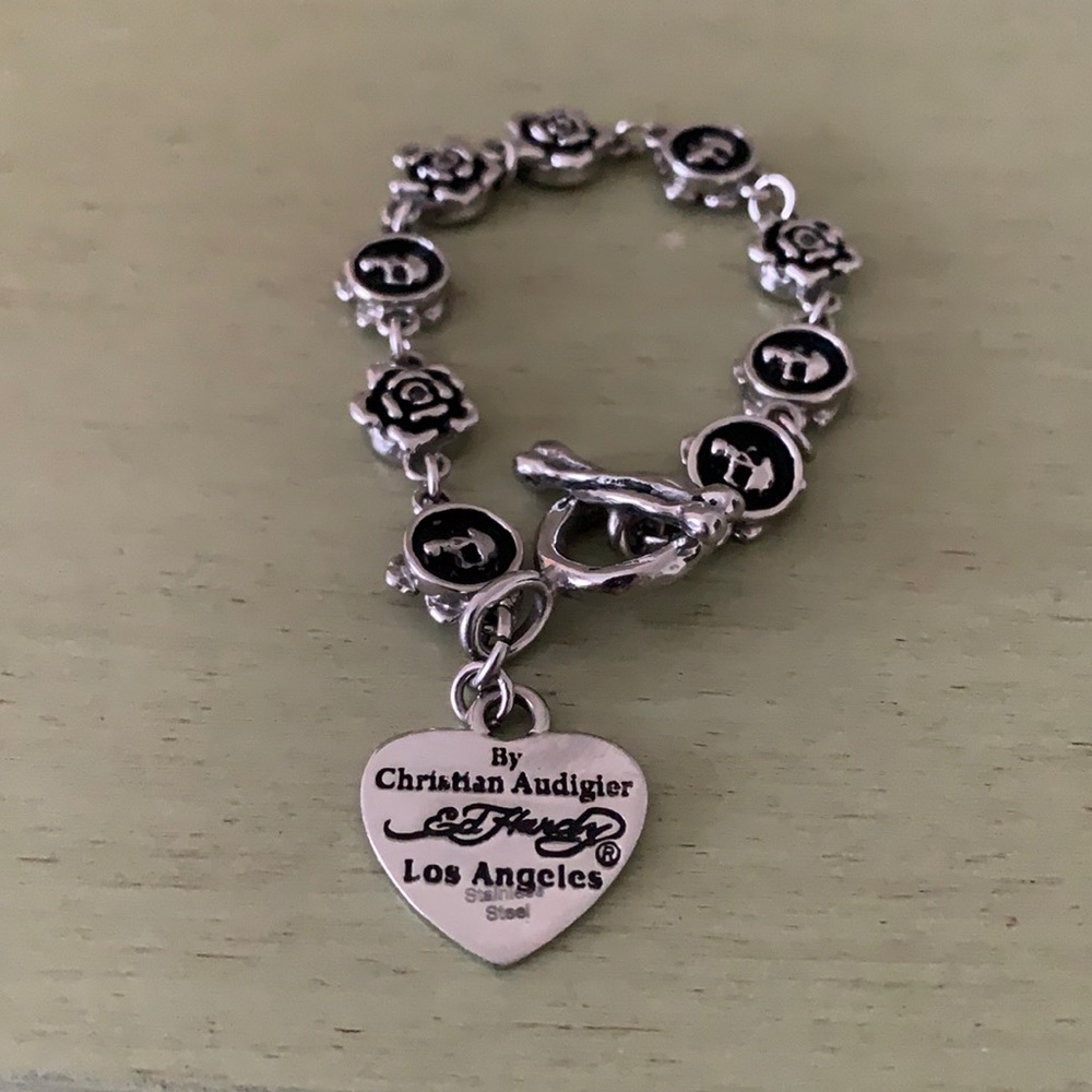 Ed hardy women’s stainless steel bracelet